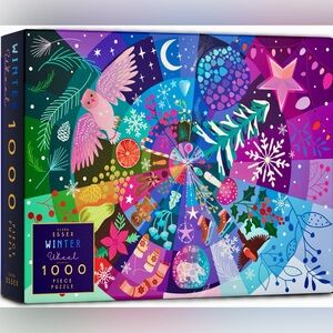 NWT Elena Essex Winter Wheel 1000-Piece Puzzle